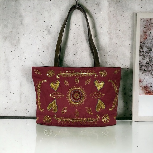 Embroidery and Sequined with beads handbag - Picture 1 of 8